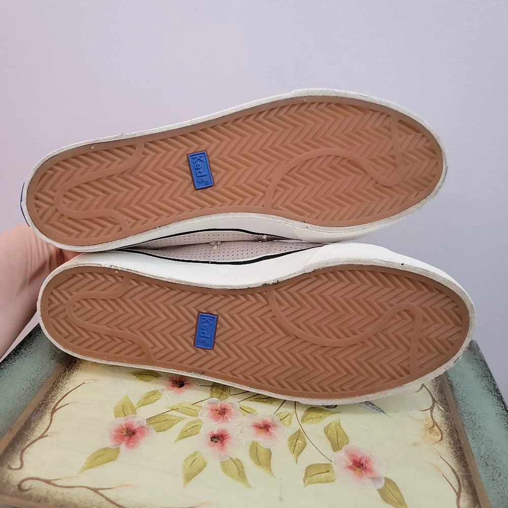 Keds Light Tan Suede Platform Sneakers Size 7 - Picture 6 of 9